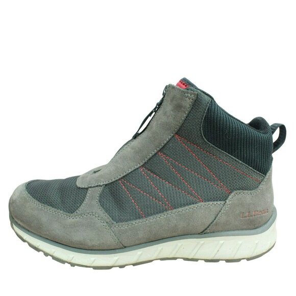 LL Bean Snow Sneaker 5 Gray Suede Waterproof Insulated Winter Boots Size 10.5 M - Picture 1 of 9
